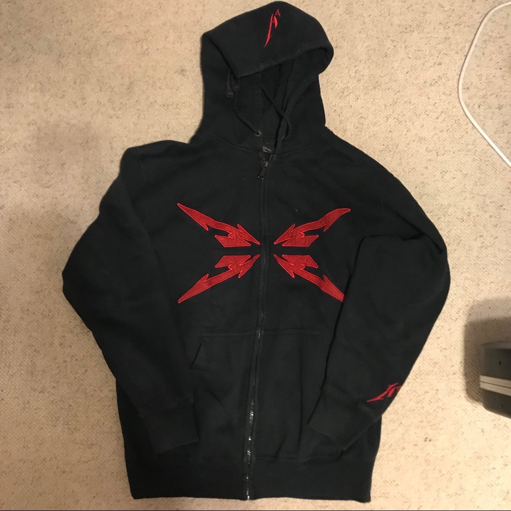 Metallica Hooded Zip Up Sweatshirt